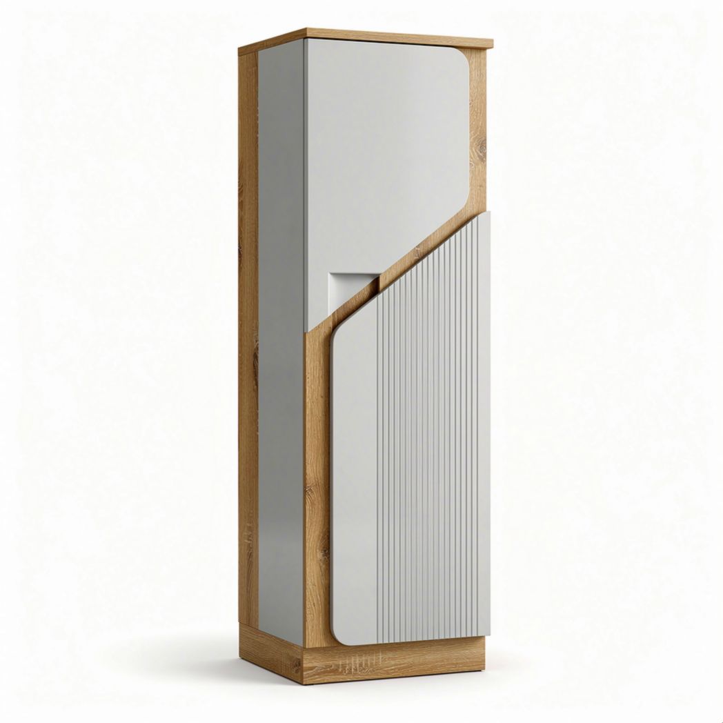 Meuble de rangement moderne pour intérieur en MDF et bois - 30 x 15 x 90
