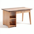 Bureau en bois avec espace de rangement - travail à domicile - 120 x 60 x 75
